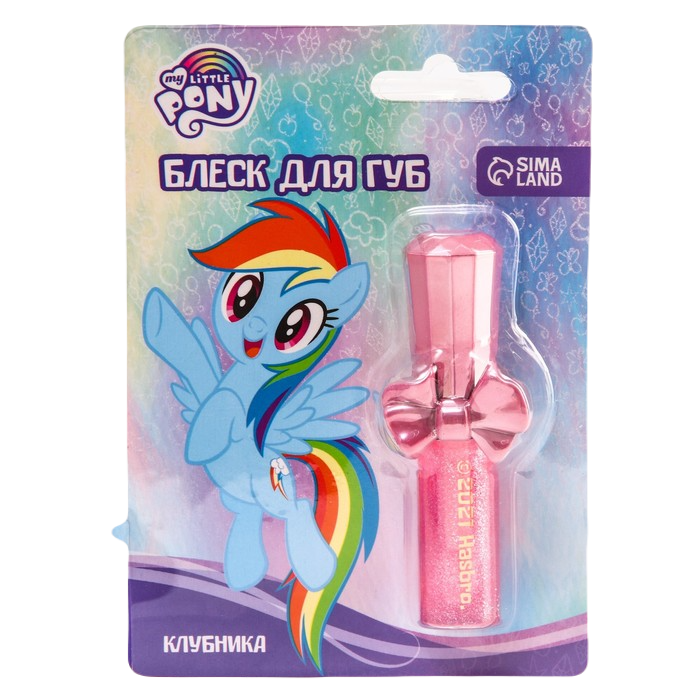 

Блеск для губ детский "Рейнбоу Дэш", My Little Pony 6 мл, аромат клубники