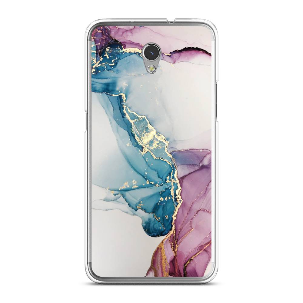 

Чехол на ZTE Blade V7 "Розовые разводы рисунок", 131150-3