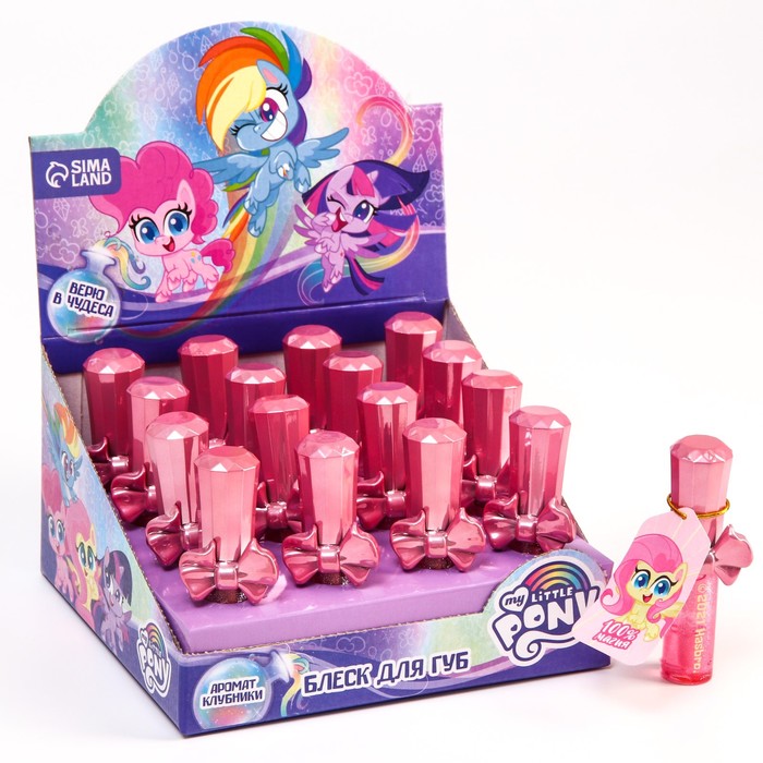 

Детский блеск для губ с открыткой My Little Pony 6 мл