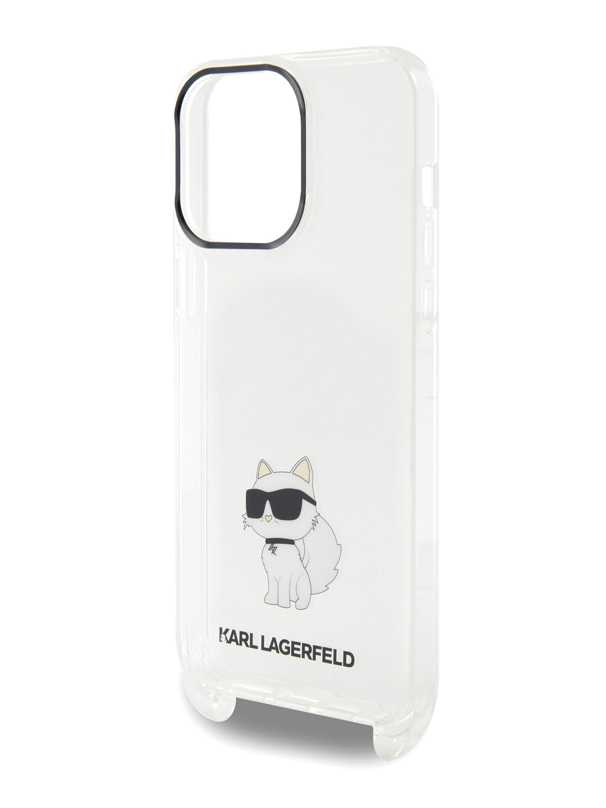 Чехол Karl Lagerfeld для iPhone 14 Pro Max с ремнем NFT Choupette Hard Transparent