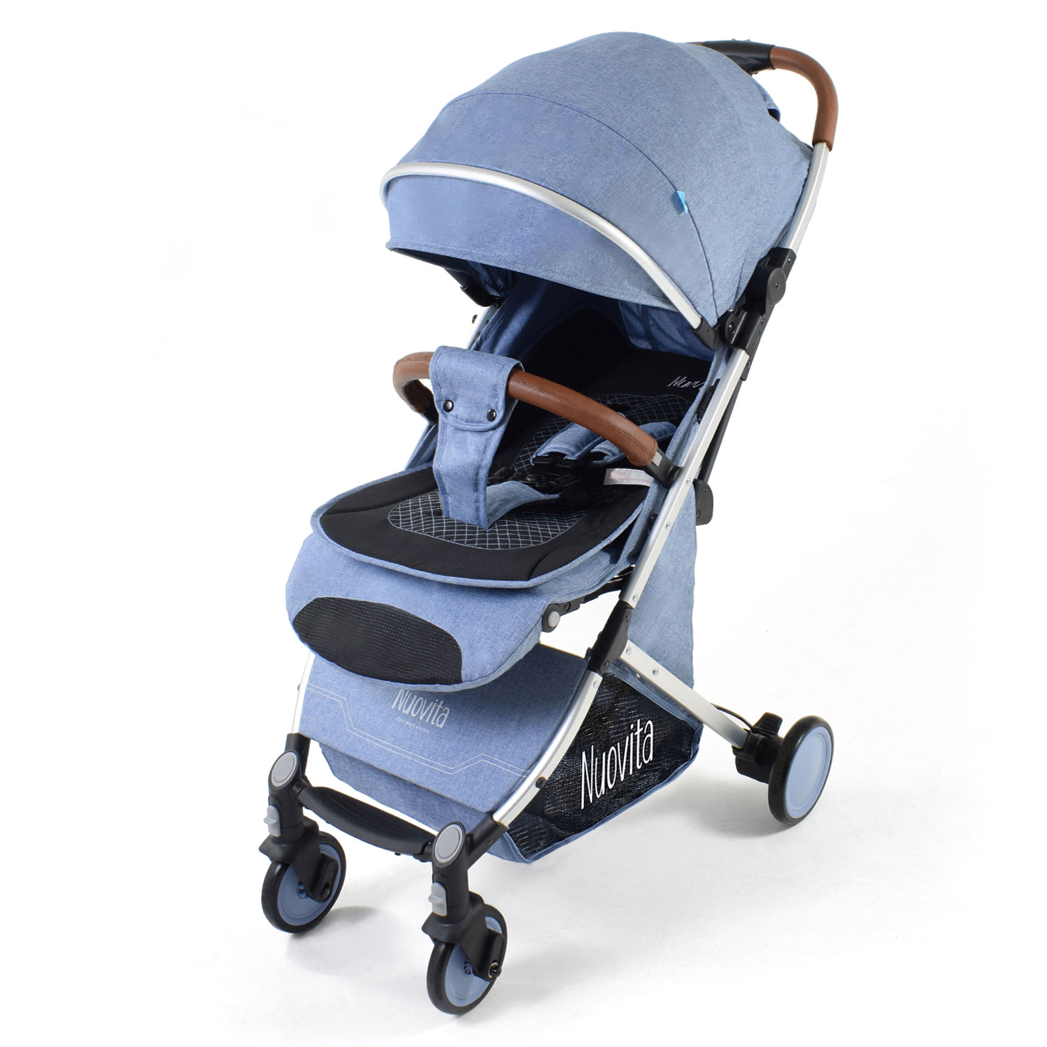 

Прогулочная коляска Nuovita Giro (Denim, Argento / Джинсовый, Серебристый), Giro