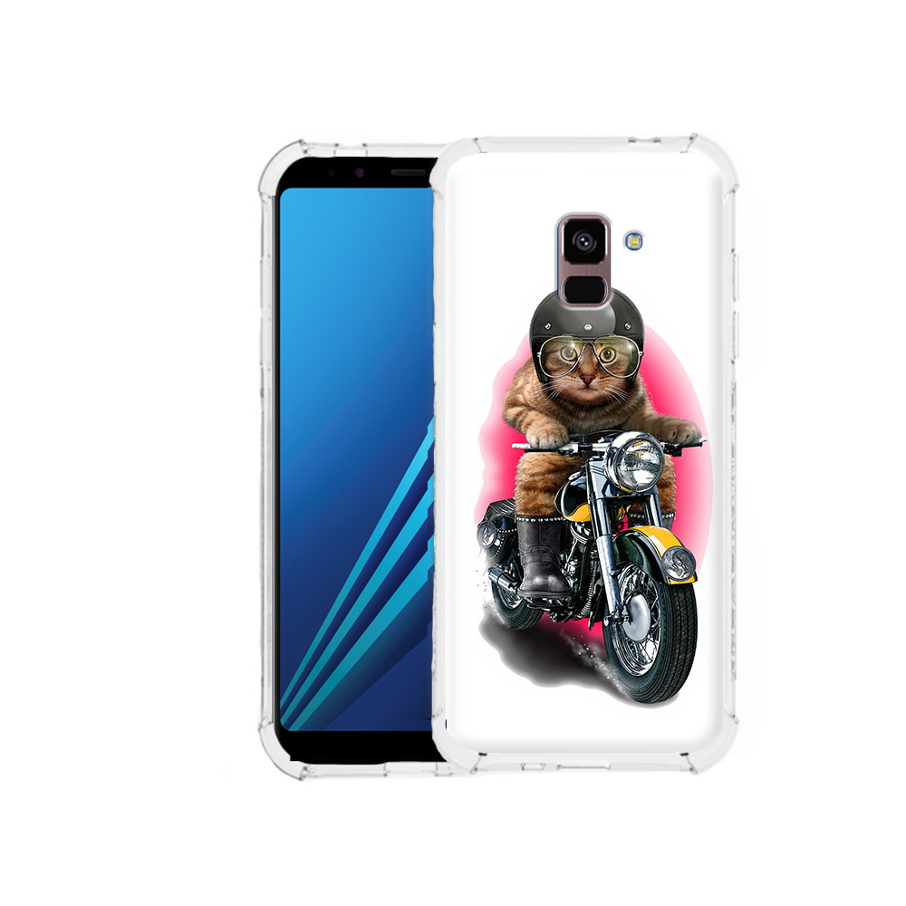 

Чехол MyPads Tocco для Samsung Galaxy A8 Plus мото-кот (PT119249.593.485), Tocco