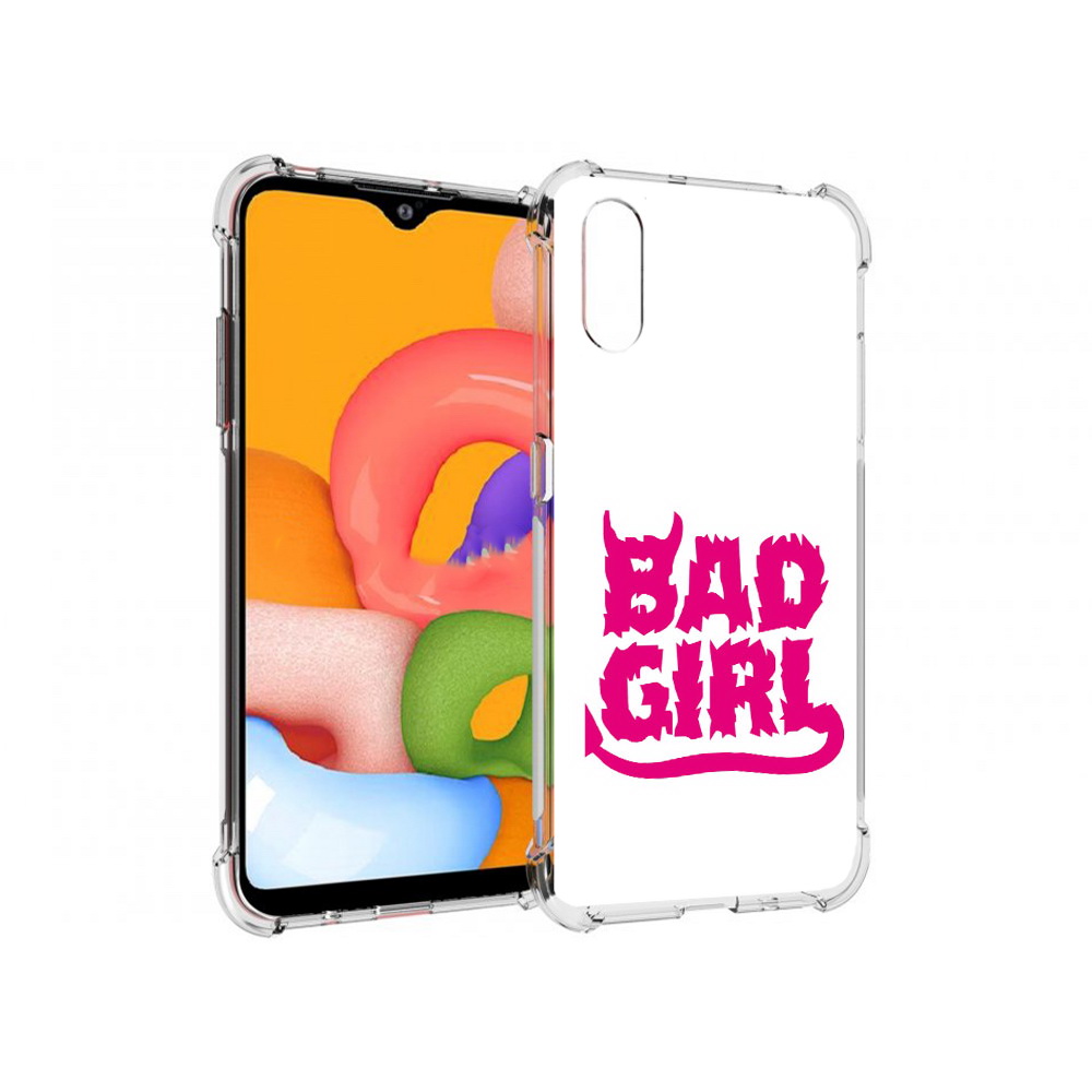 

Чехол MyPads Tocco для Samsung Galaxy A01 плохая девочка (PT144711.509.545), Прозрачный, Tocco