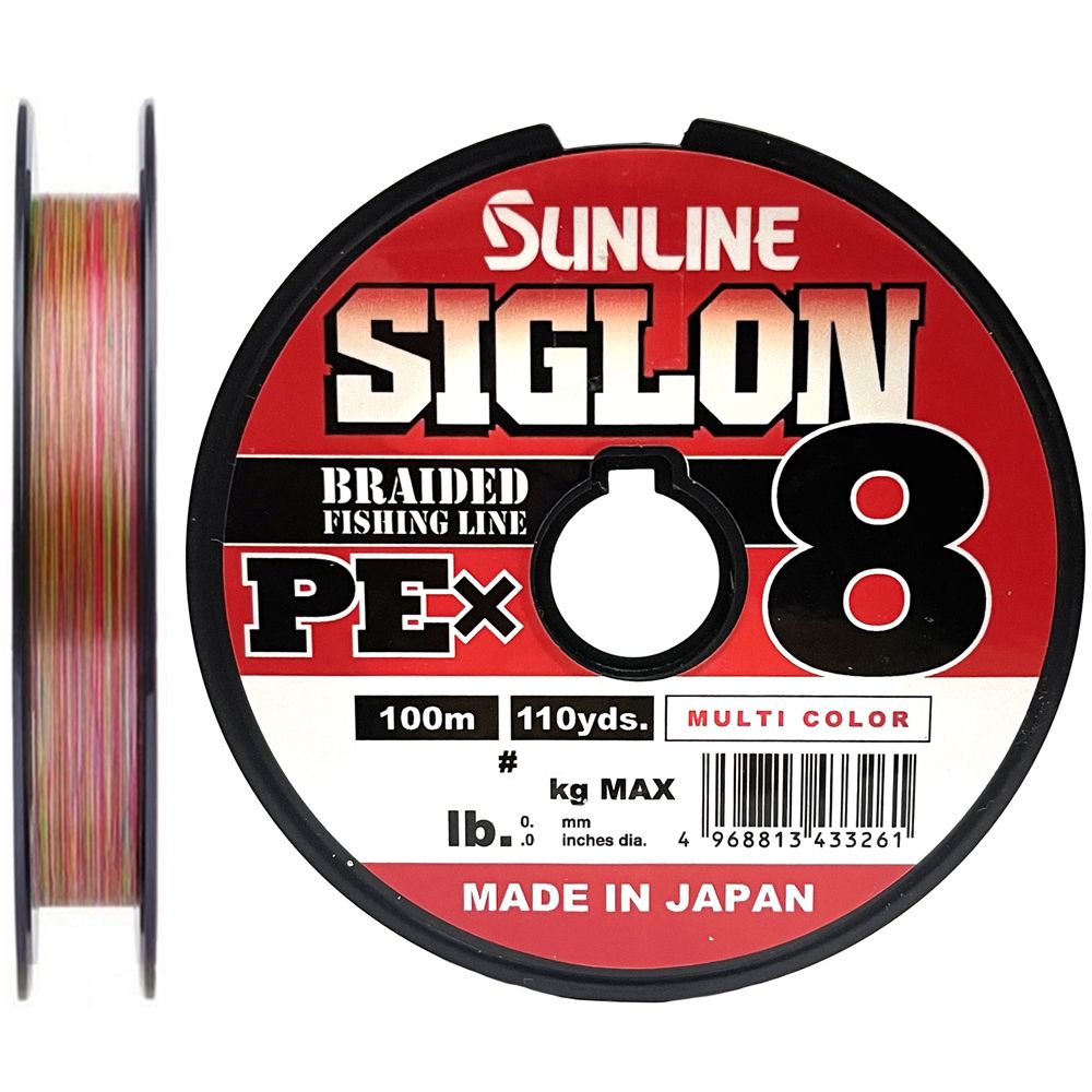 

Шнур SunLine SIGLON PE8 63053306 Multicolor 5C,100 м, Разноцветный