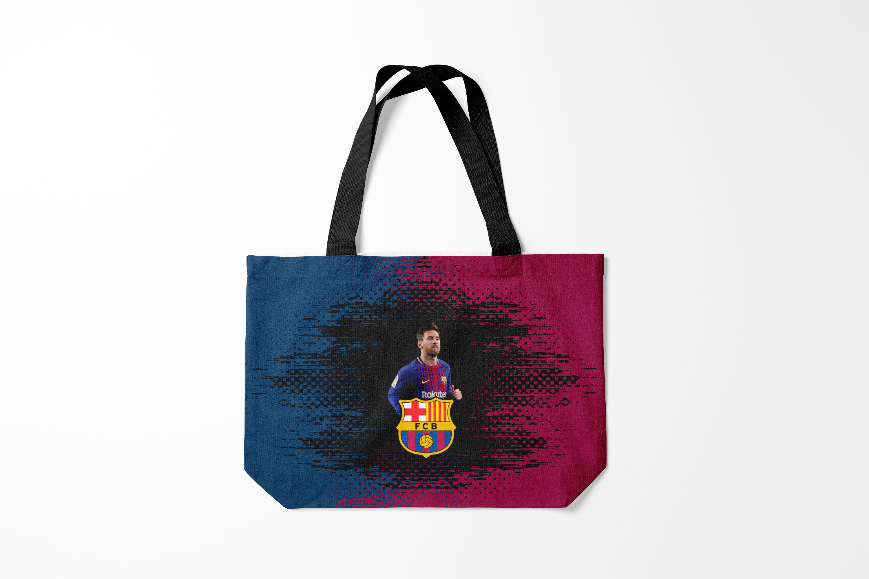 

Сумка шoппер унисекс Burnettie Лионель Месси Barcelona Месси., синий; розовый, Лионель Месси Barcelona Месси.