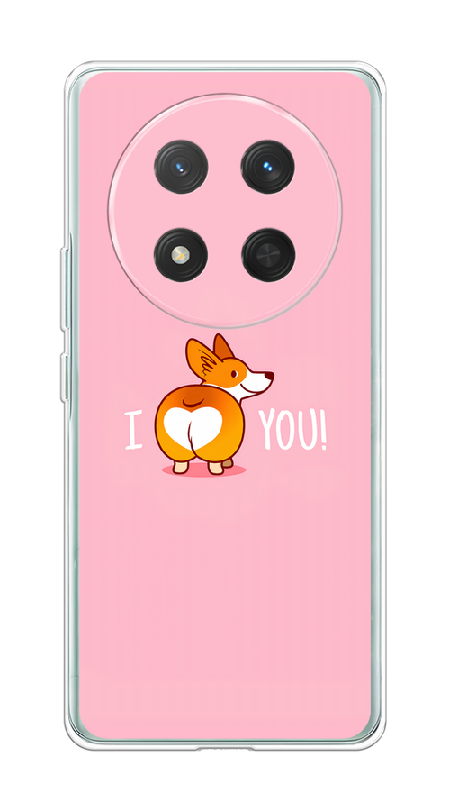 

Чехол на Honor X9C/X60 Pro Корги I love you, Розовый;коричневый;белый, 6125350-1
