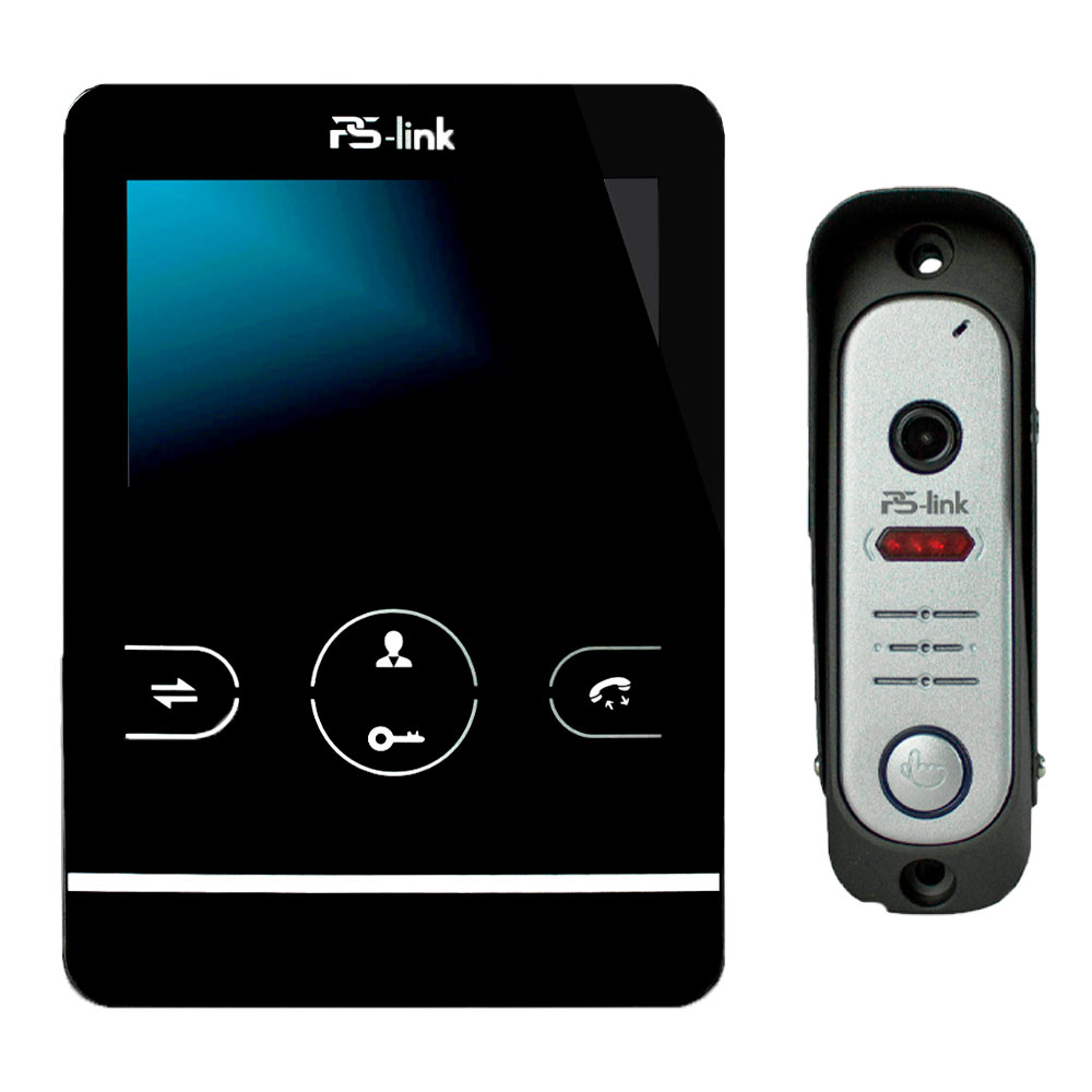 Видеодомофон PS-link KIT-402DPB-206CR-S