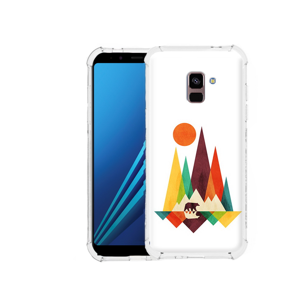

Чехол MyPads Tocco для Samsung Galaxy A8 Plus нарисованные горы с медведем, Tocco