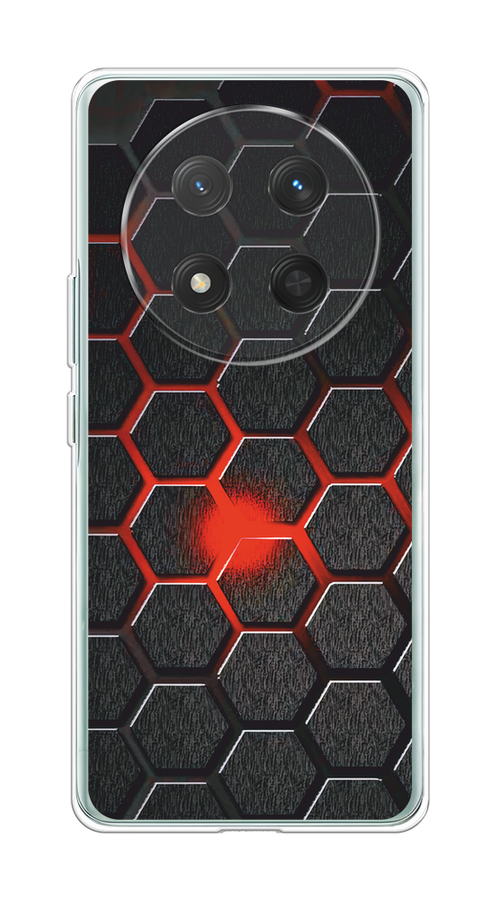 

Чехол на Honor X9C/X60 Pro Соты красные, Красный;черный;серый, 6125350-1