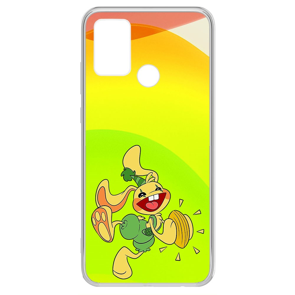 фото Чехол-накладка krutoff clear case хаги ваги - крольчонок бонзо для honor 9a