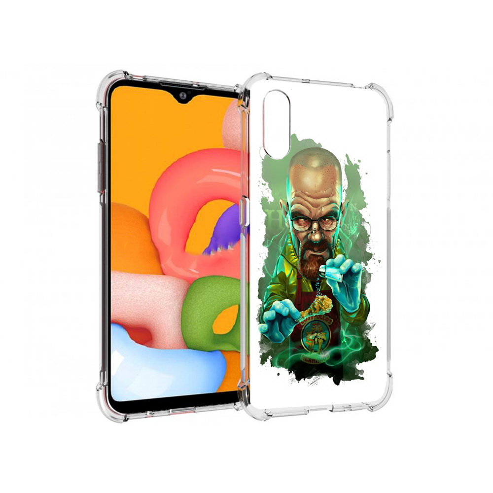 

Чехол MyPads Tocco для Samsung Galaxy A01 повар (PT144711.509.546), Прозрачный, Tocco