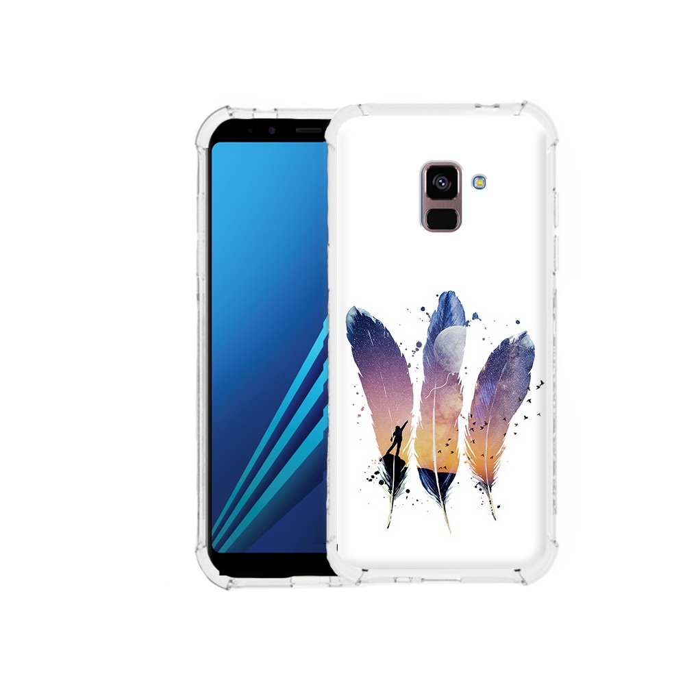 

Чехол MyPads Tocco для Samsung Galaxy A8 Plus небесные перья (PT119249.593.519), Tocco