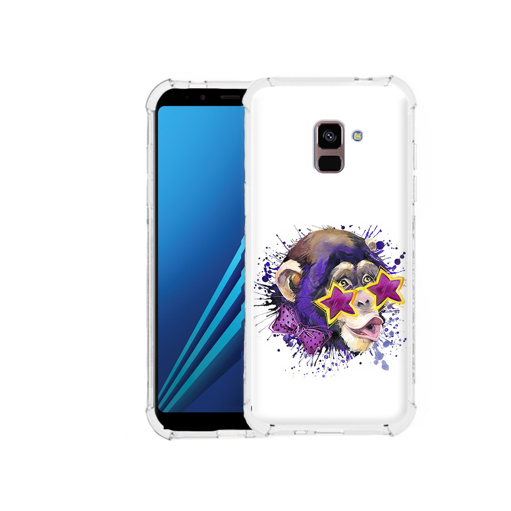 

Чехол MyPads Tocco для Samsung Galaxy A8 Plus обезьяна в очках (PT119249.593.524), Tocco
