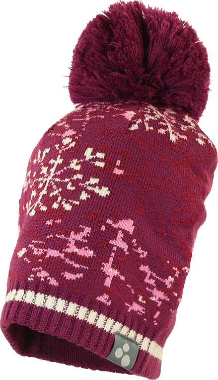 

Вязаная шапка Huppa Flake 1 82034, burgundy pattern р.S, Бордовый, Flake 1