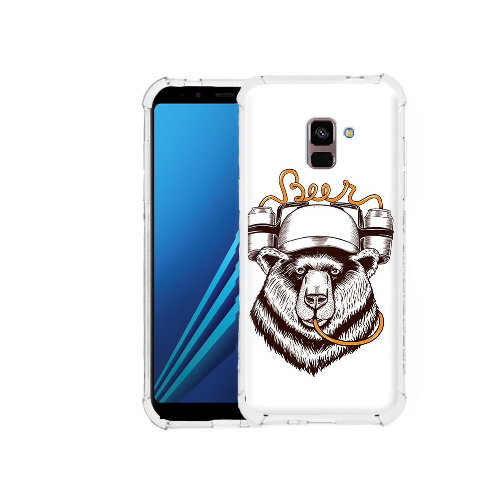 

Чехол MyPads Tocco для Samsung Galaxy A8 Plus пивной медведь (PT119249.593.538), Tocco