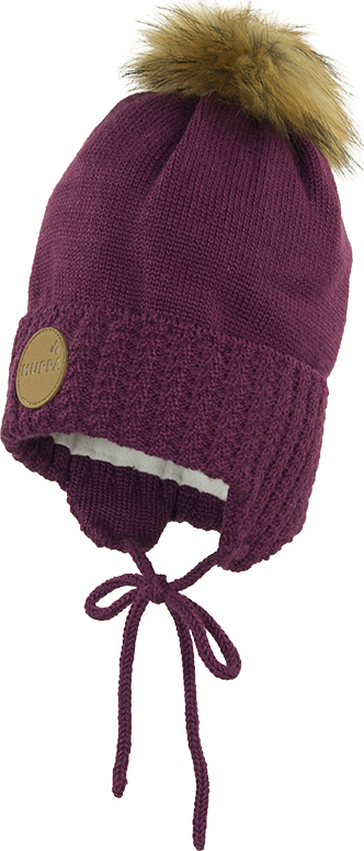 

Вязаная шапка Huppa Janne 80034, burgundy р.XS, Бордовый, Janne