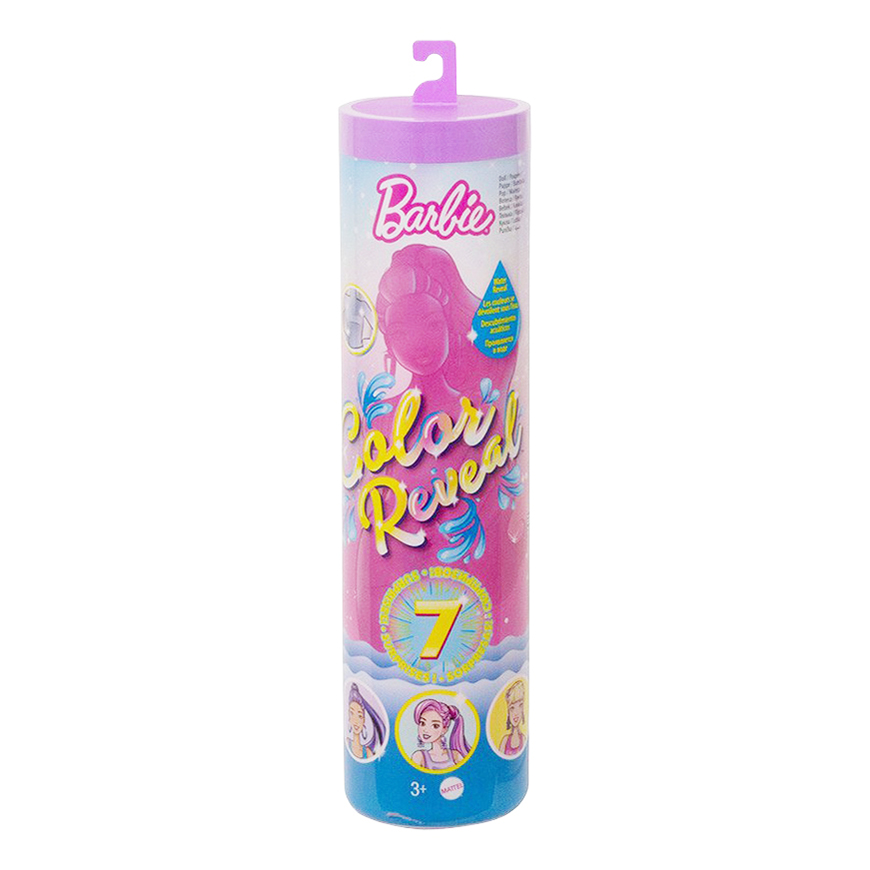 

Кукла Цветное перевоплощение розовая с сюрпризами Barbie 29 см