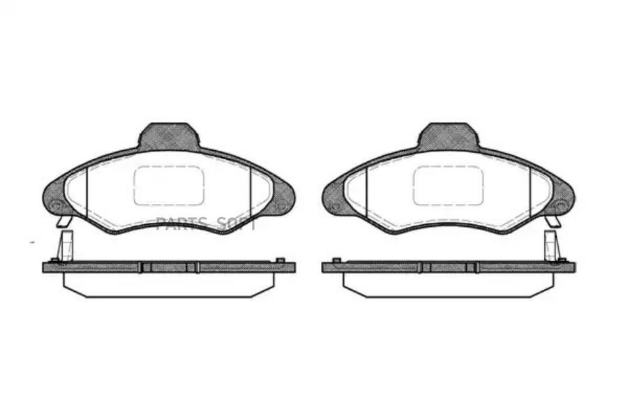 

331 04 =FDB1276=571964B колодки дисковые п.\ Ford Escort 1.3-1.8TD 95-98 1шт