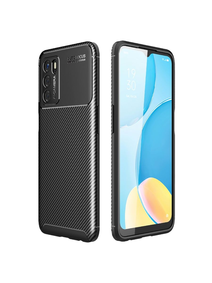 

Силиконовый чехол Beetle на Oppo A16 Черный