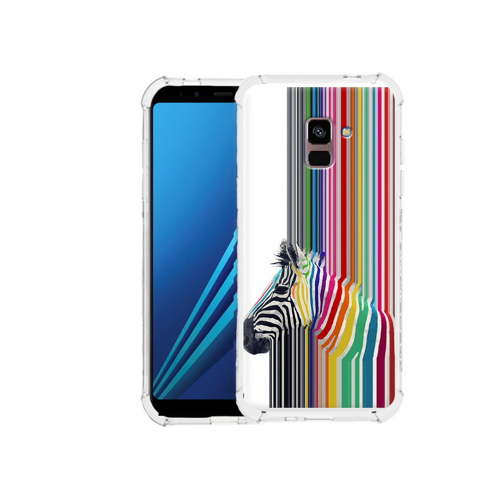 

Чехол MyPads Tocco для Samsung Galaxy A8 Plus радужная зебра (PT119249.593.565), Tocco