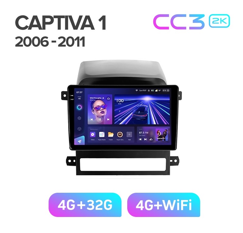 Магнитола TEYES CHEVROLET CAPTIVA 2006-2011 г CC3 2K 432ГБ 3589000₽