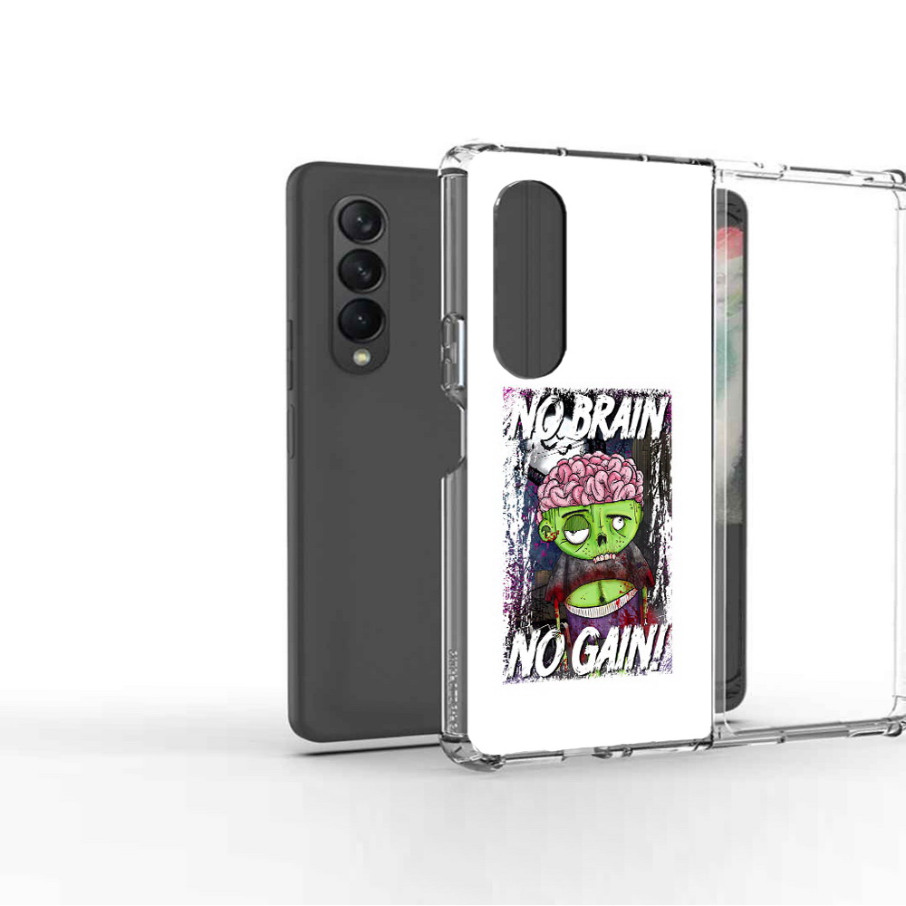 

Чехол MyPads Tocco для Samsung Galaxy Z Fold2 глупый зомби, Прозрачный, Tocco