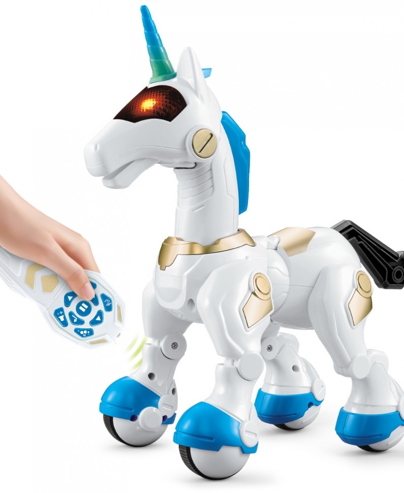 

Радиоуправляемый робот Zhorya Единорог синий, свет, звук, акб ZYA-A2995-BLUE