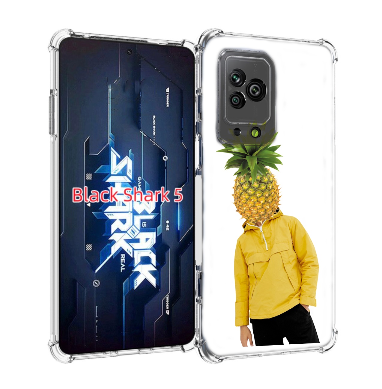 

Чехол MyPads ананасовая-голова для Xiaomi Black Shark 5, Прозрачный, Tocco