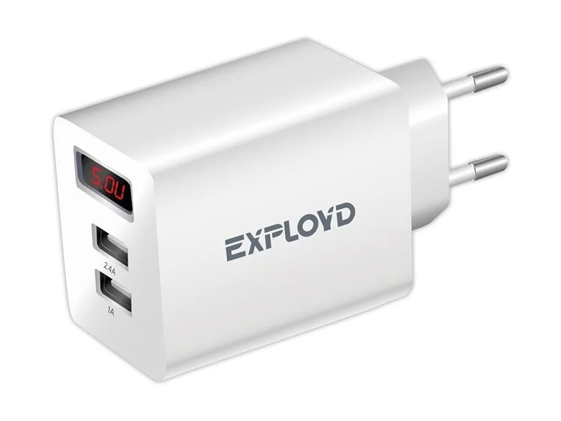 фото Зарядное устройство exployd sonder 2хusb 3.4a ex-z-791