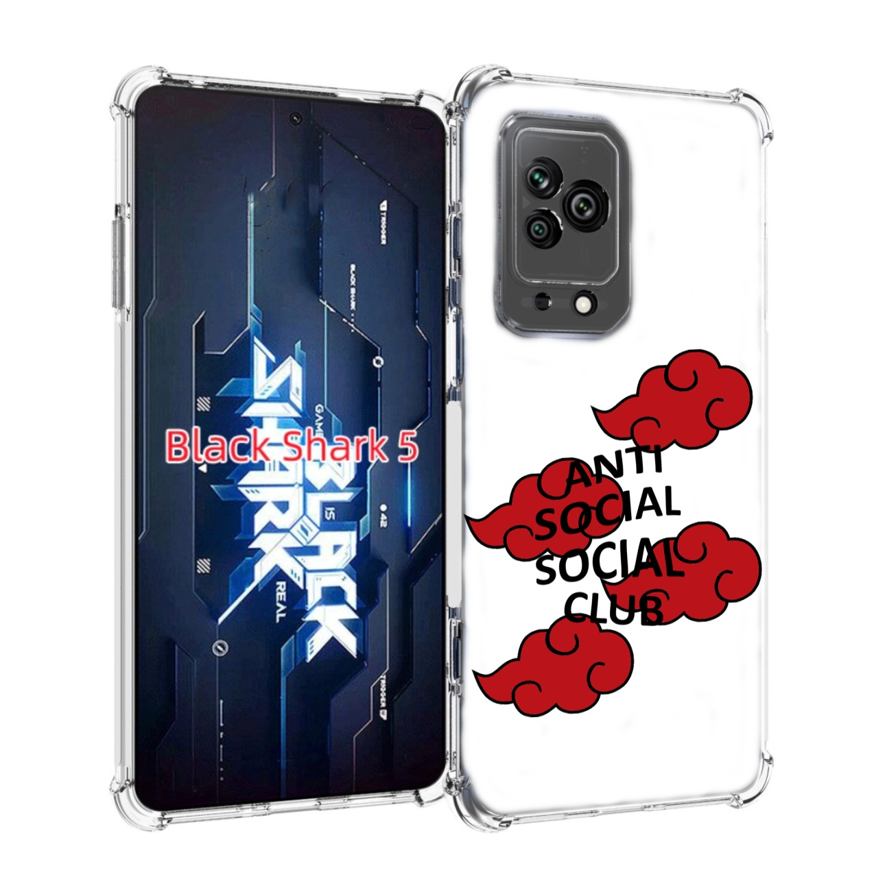 

Чехол MyPads анти-социал-социал-клаб для Xiaomi Black Shark 5, Прозрачный, Tocco