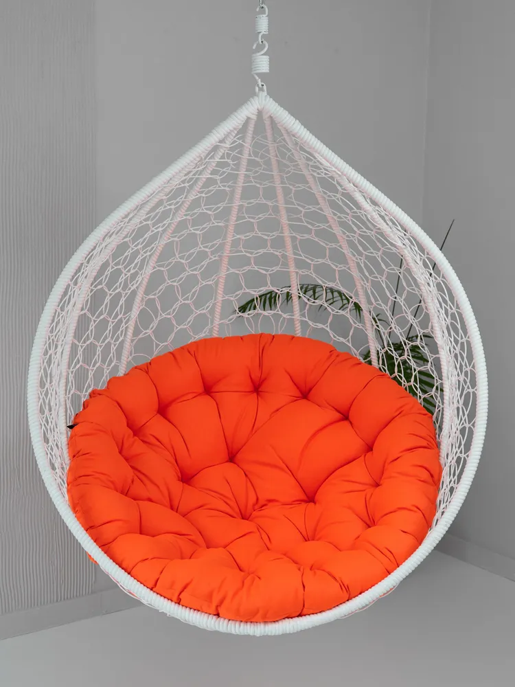 

Подушка для подвесного кресла Everena 120х120 см Round Orange Papasan, Оранжевый, Подушка для одноместного подвесного кресла кресла