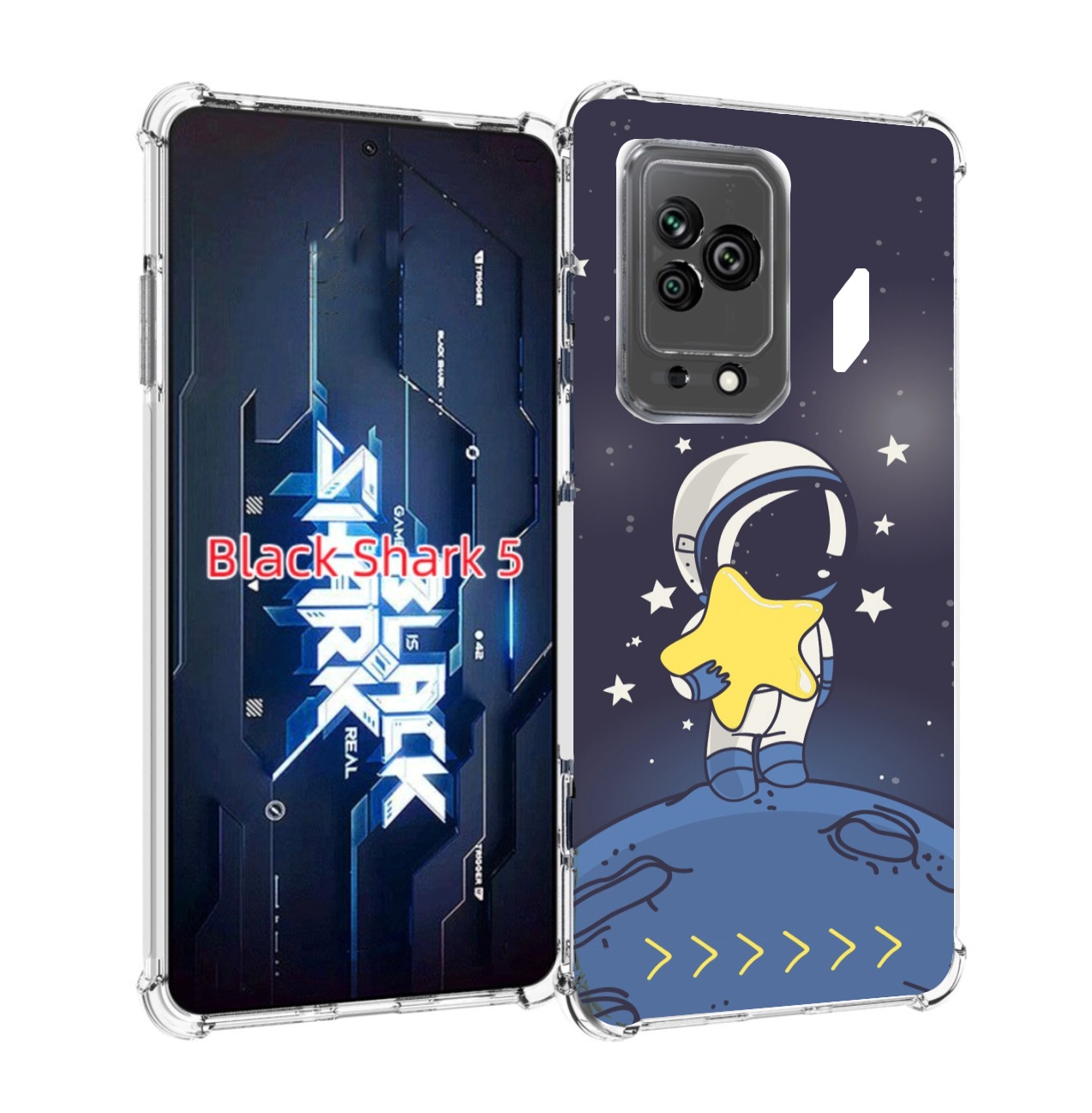 

Чехол MyPads астронавт с звездочкой для Xiaomi Black Shark 5, Прозрачный, Tocco