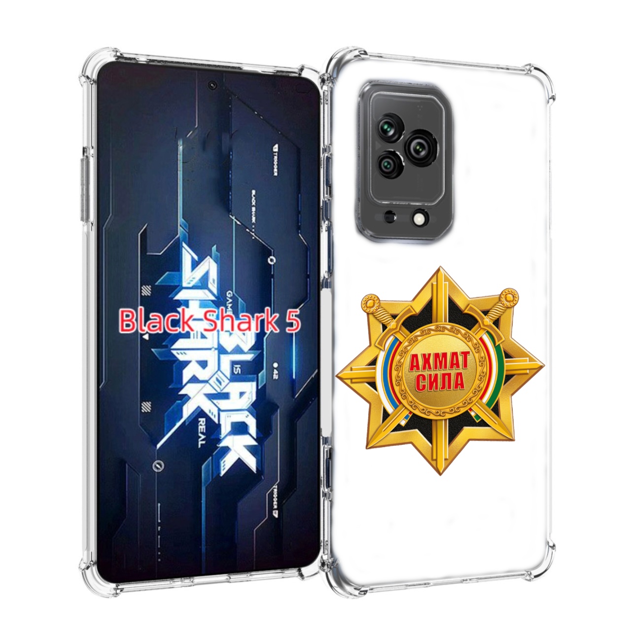 

Чехол MyPads ахмат сила для Xiaomi Black Shark 5, Прозрачный, Tocco