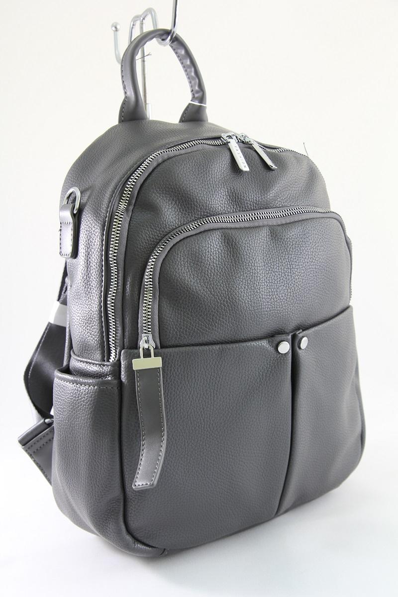 Рюкзак женский Johnny 8093 темно-серый, 36х13х28 см