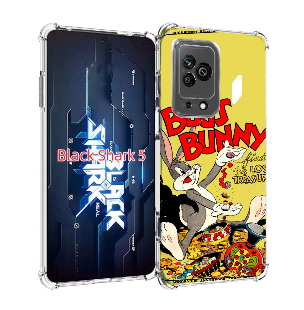 

Чехол MyPads бакс-банни-и-еда для Xiaomi Black Shark 5, Прозрачный, Tocco