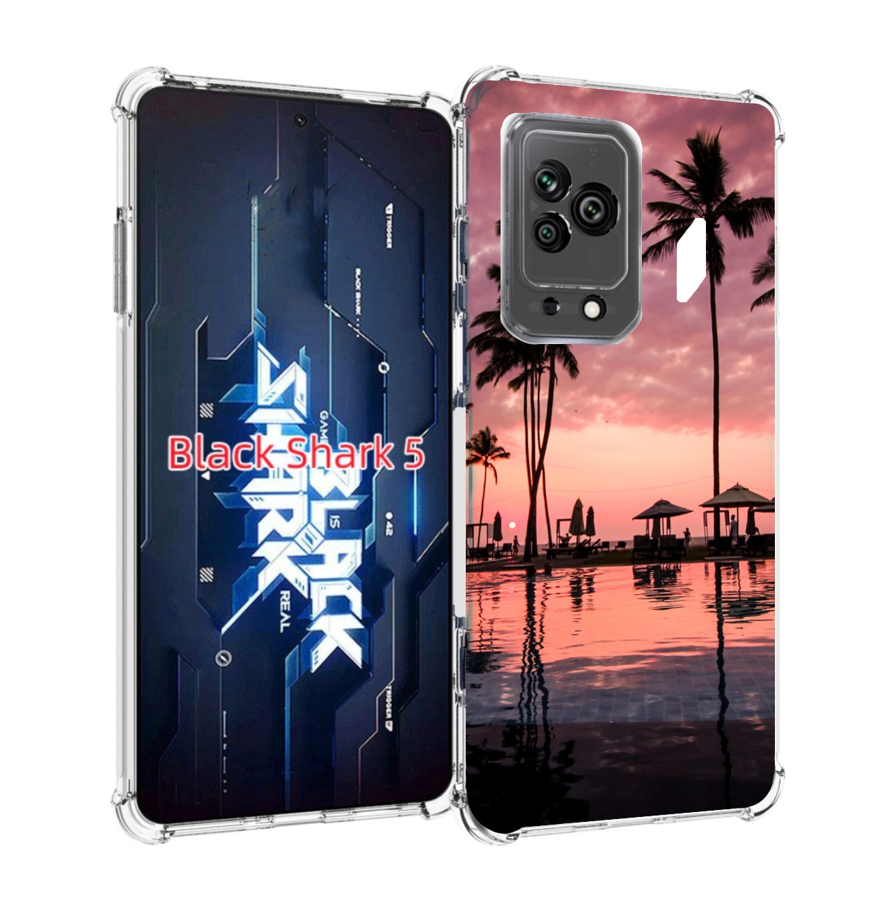 

Чехол MyPads бассейн на берегу моря для Xiaomi Black Shark 5, Прозрачный, Tocco