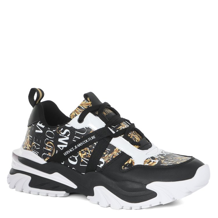 

Кроссовки мужские Versace Jeans Couture 73YA3SI2 черные 39 EU, 73YA3SI2