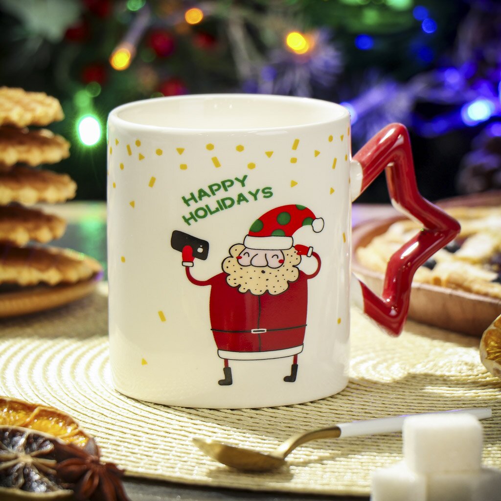 

Кружка Daniks Веселый санта керамика 350 мл, Спектр-Кружки1-15