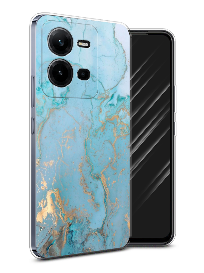 

Чехол Awog на Vivo V25e / Виво V25e "Голубой мрамор рисунок"