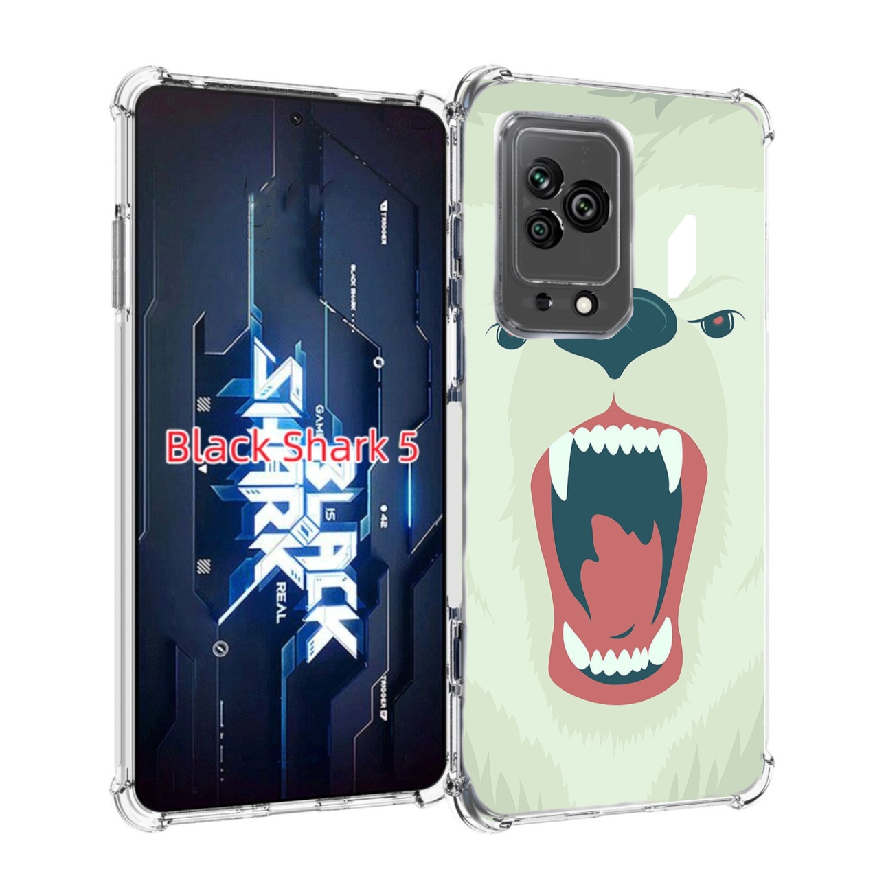 

Чехол MyPads белый-медведь для Xiaomi Black Shark 5, Прозрачный, Tocco
