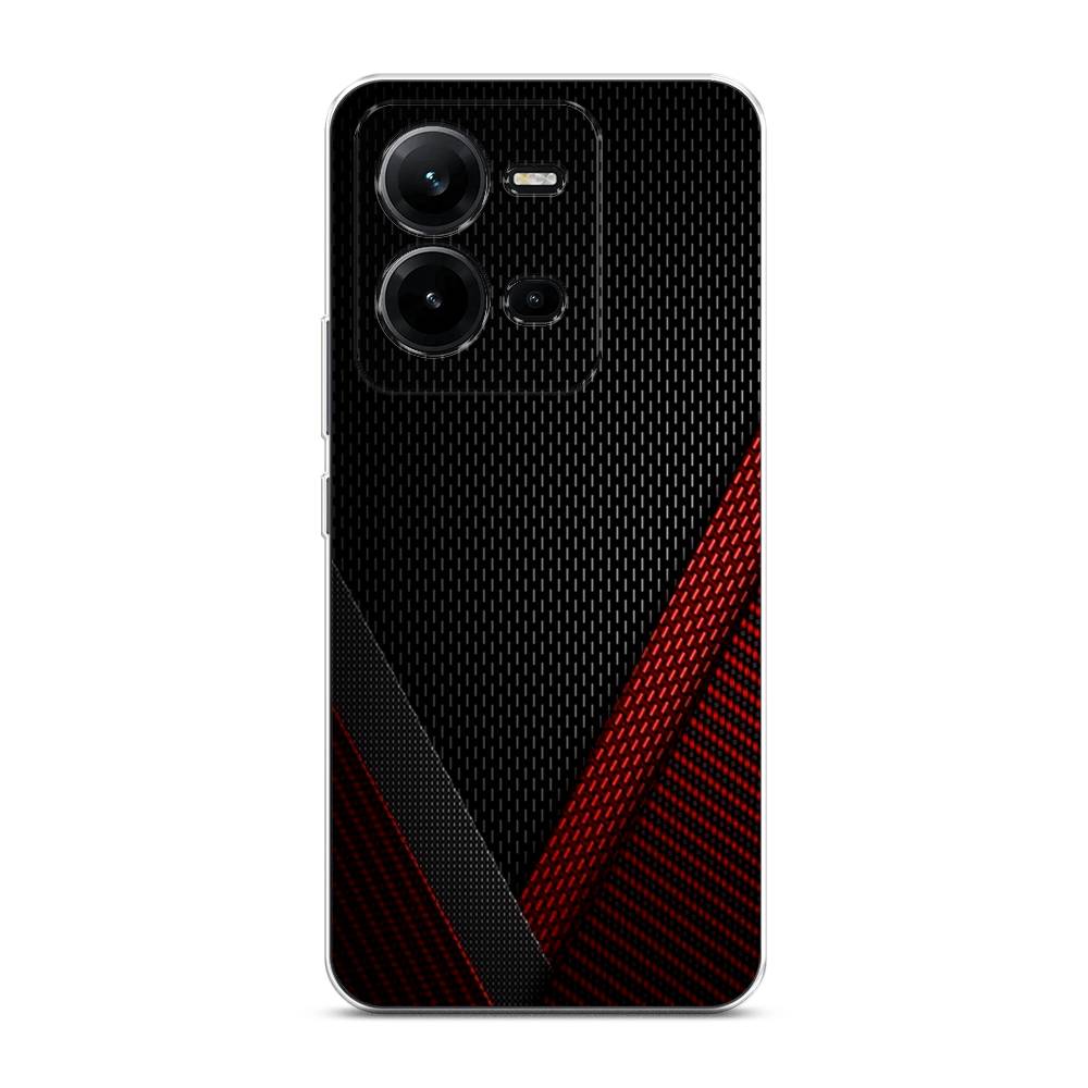 

Чехол Awog на Vivo V25e / Виво V25e "Красный карбон", Черный;красный