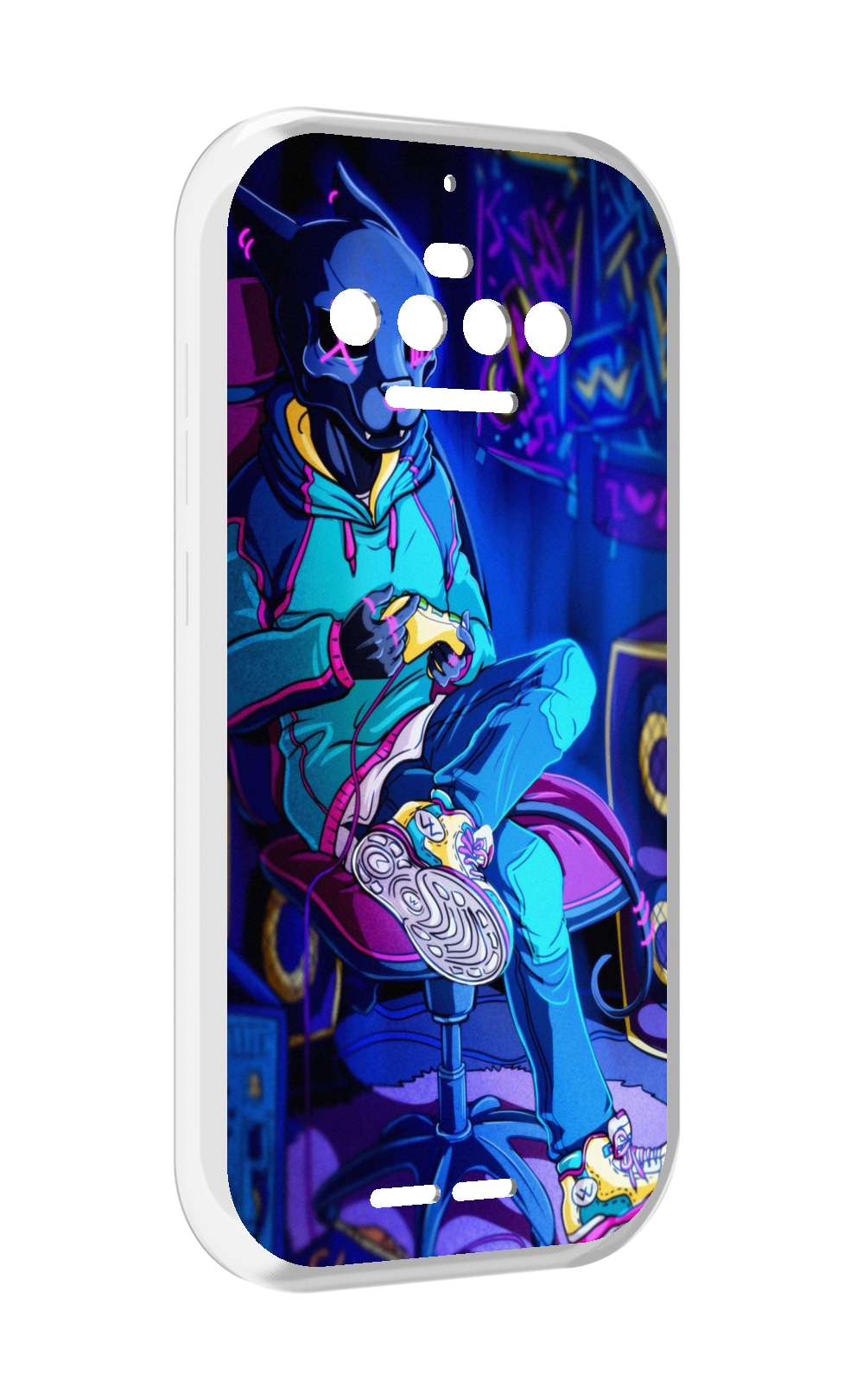 

Чехол MyPads киберпанк игрок для Oukitel F150 R2022, Прозрачный, Tocco