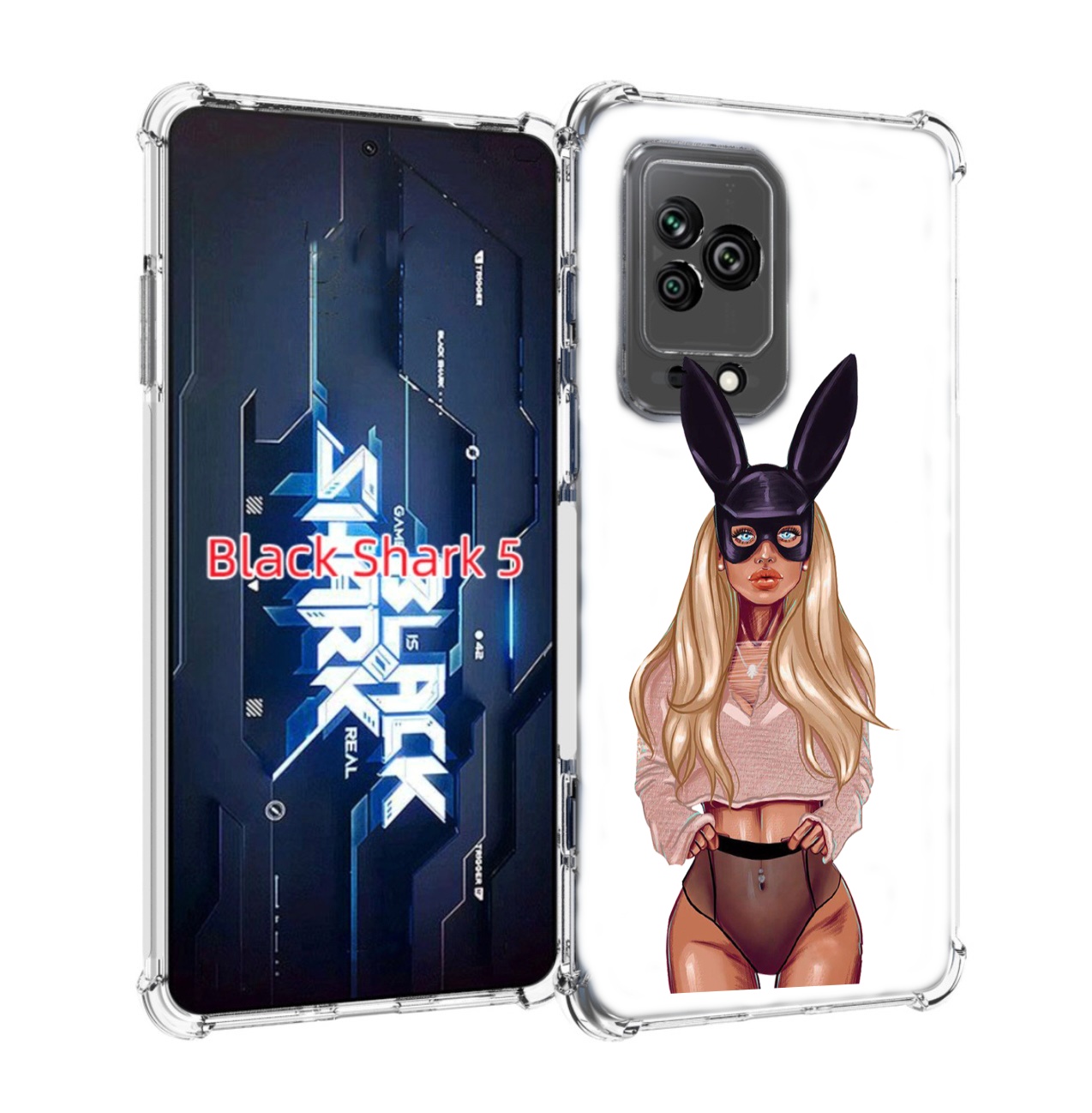

Чехол MyPads блондинка-с-ушками женский для Xiaomi Black Shark 5, Прозрачный, Tocco