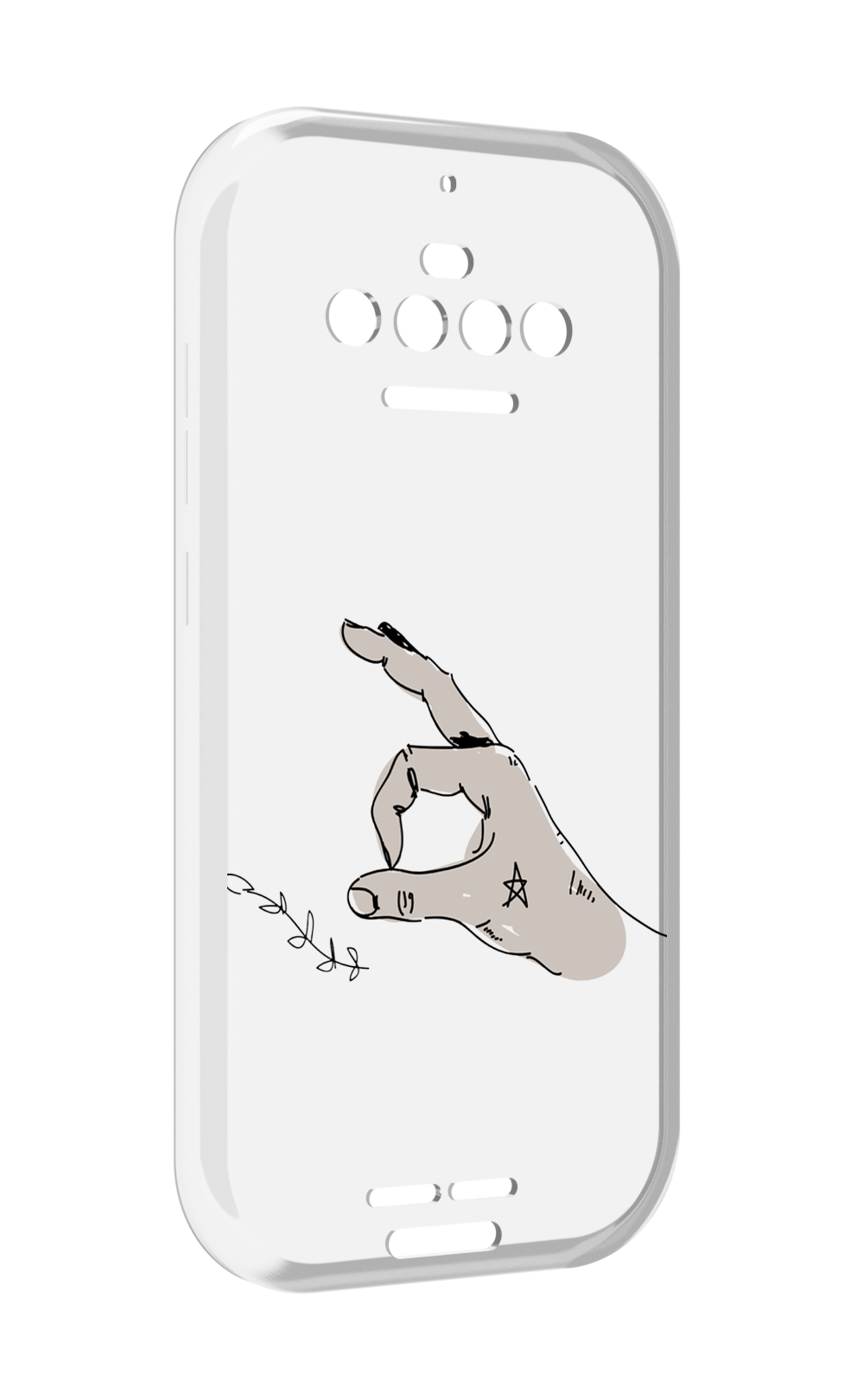

Чехол MyPads кольцо для Oukitel F150 R2022, Прозрачный, Tocco