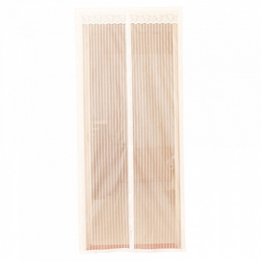 Москитная сетка на магнитах NoBrand Magic Mesh бежевая 2шт