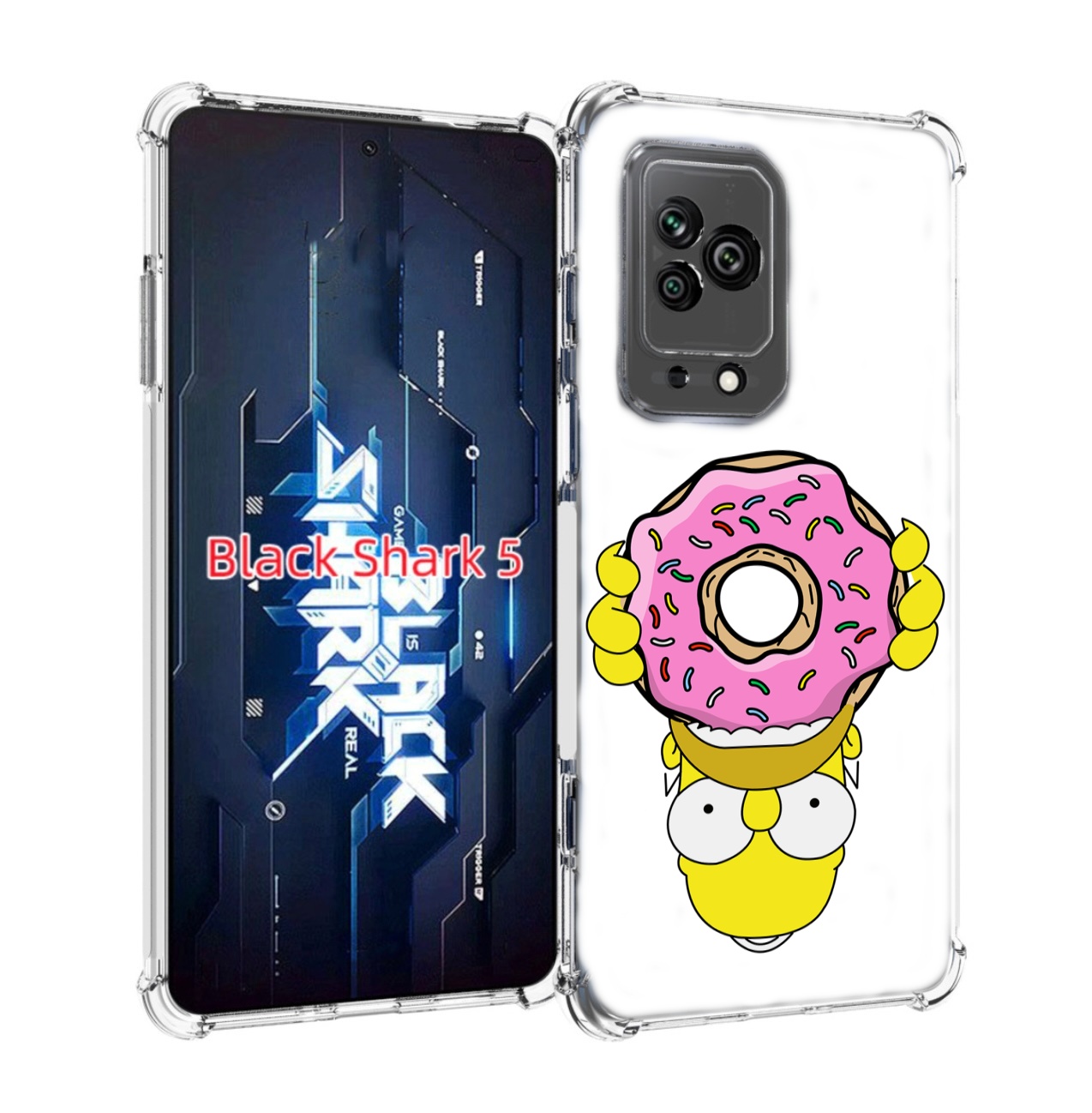 

Чехол MyPads большой-пончик для Xiaomi Black Shark 5, Прозрачный, Tocco