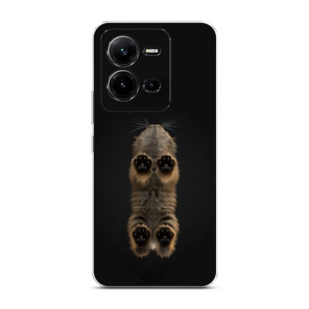 

Чехол Awog на Vivo V25e / Виво V25e "Кошачьи лапки", Черный