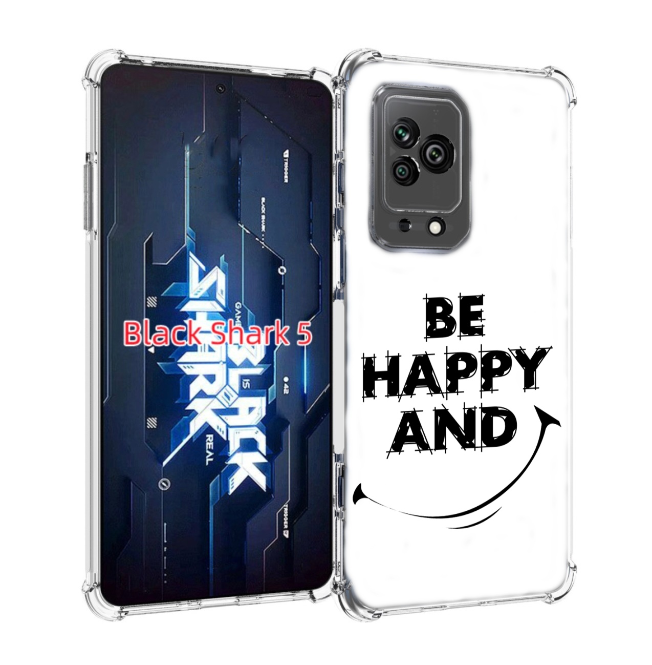 

Чехол MyPads будь-счастливым для Xiaomi Black Shark 5, Прозрачный, Tocco