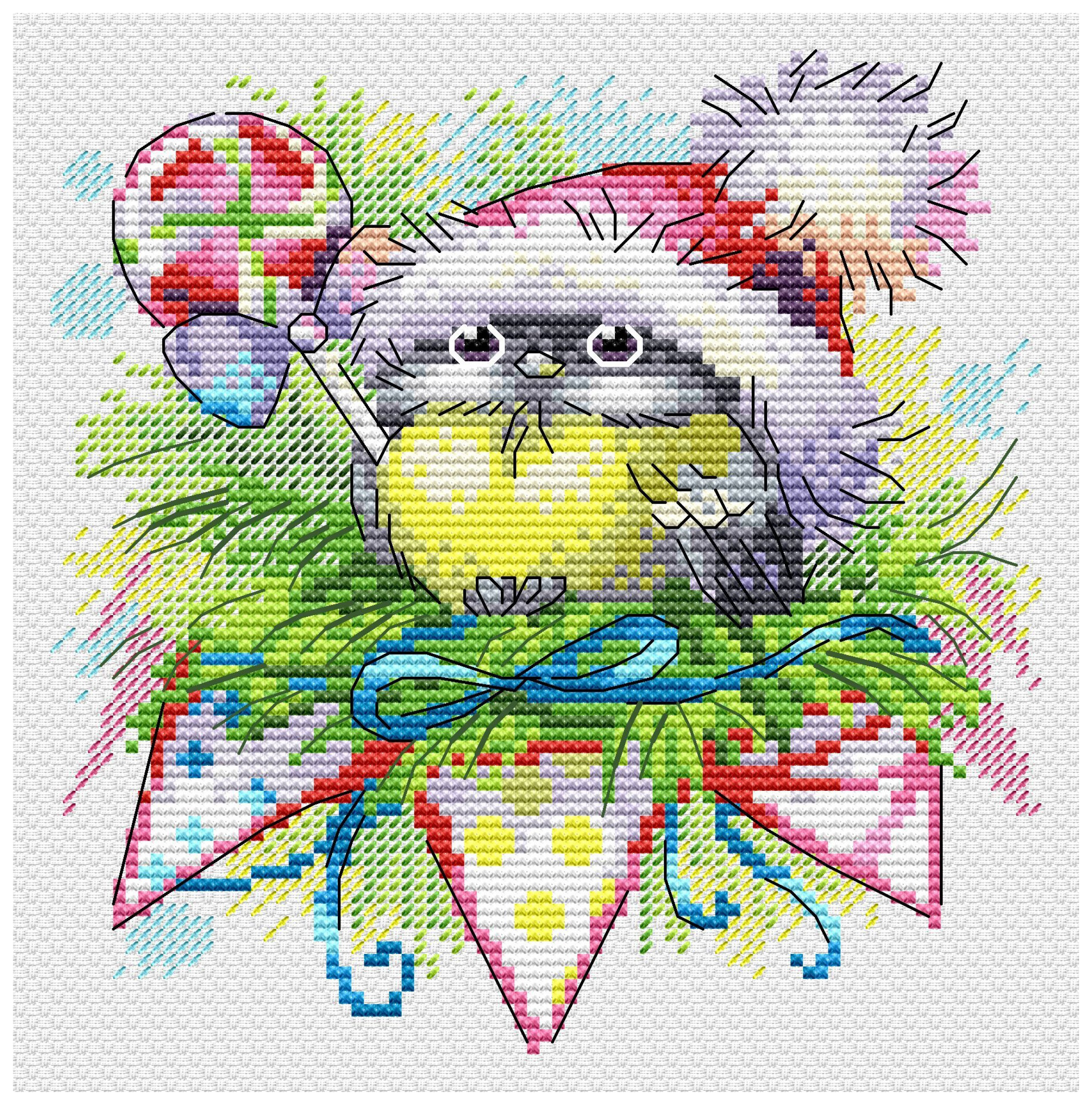 М-757 Набор для вышивания МП Студия 'Зимняя синичка' 15*14 см