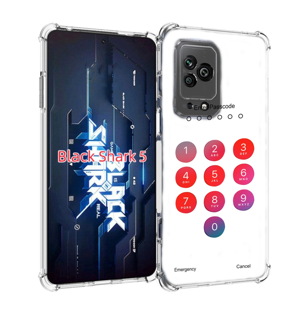 

Чехол MyPads введите-пароль для Xiaomi Black Shark 5, Прозрачный, Tocco